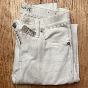 NWT Madewell Item C1741 White Skinny Jeans Size 24